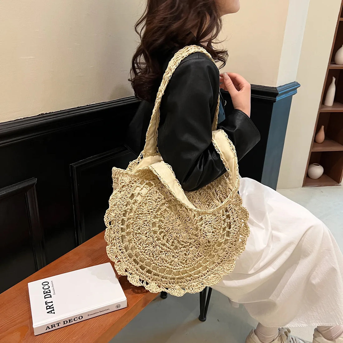 charles and keith knotted strap handbag
