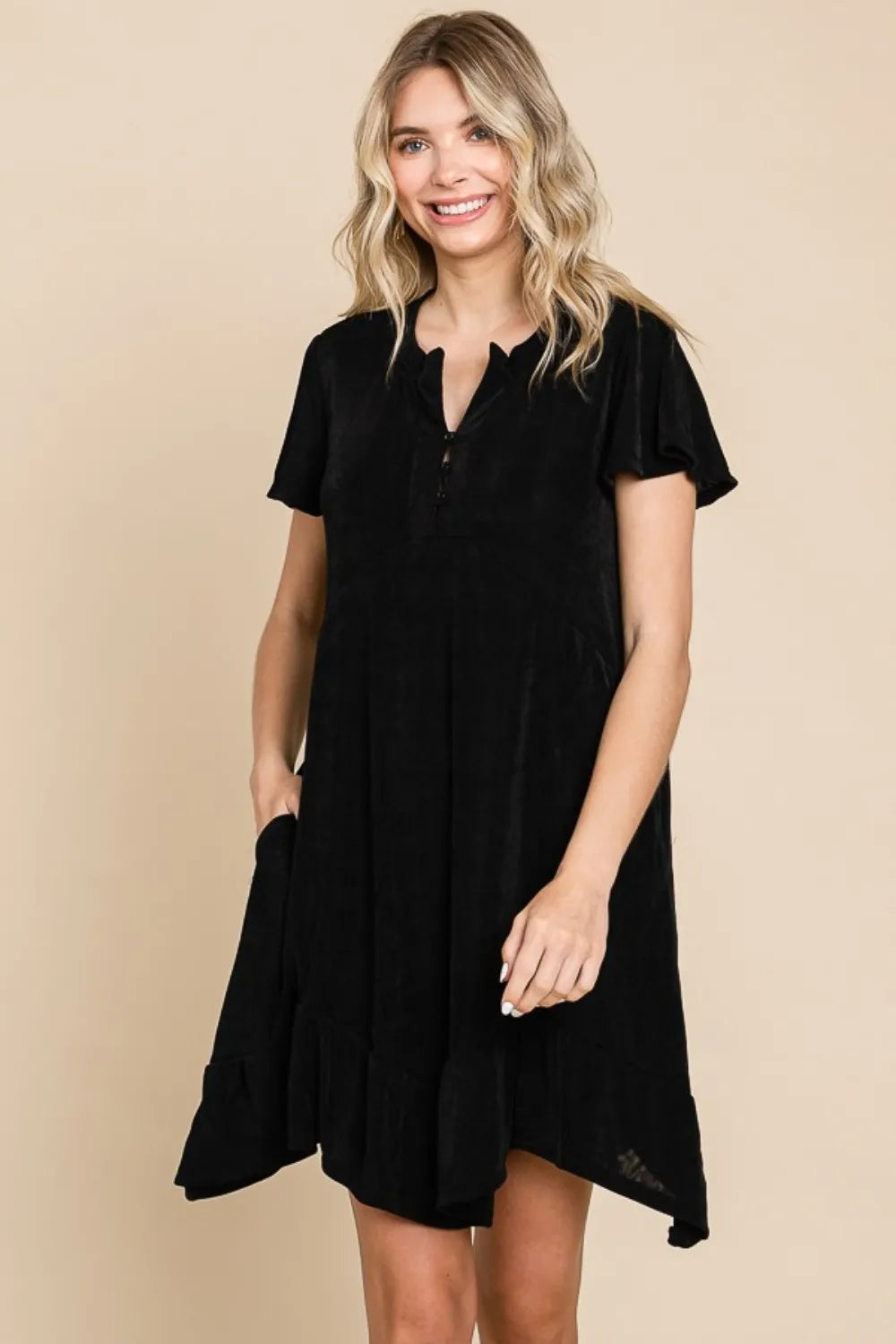 asymmetric hem dress